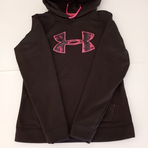 Under Armour Brown And Pink Camo Pullover Hoodie Women's Size Small - Picture 5 of 12